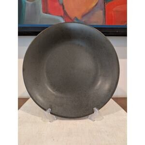 Vintage Lindt-Stymeist “Piano” Matte Dark Brown Dinner Plate – 11″ Japan - CLEAN